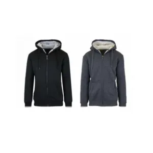 2 Sherpa Lined Fleece Heavy Weight Hoodies