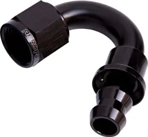 400 Series Push Lock 150° Hose End -4AN AF405-04BLK