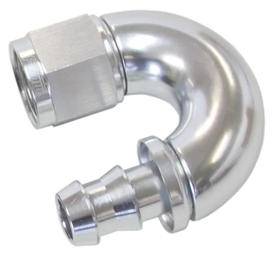 510 Series Full Flow Tight Radius Push Lock 180° Hose End -10AN AF516-10S