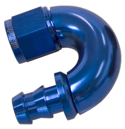 510 Series Full Flow Tight Radius Push Lock 180° Hose End -4AN AF516-04