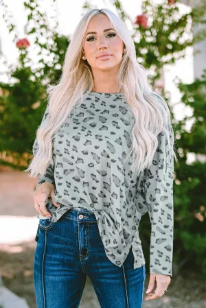 Animal Loose Long Sleeve Top