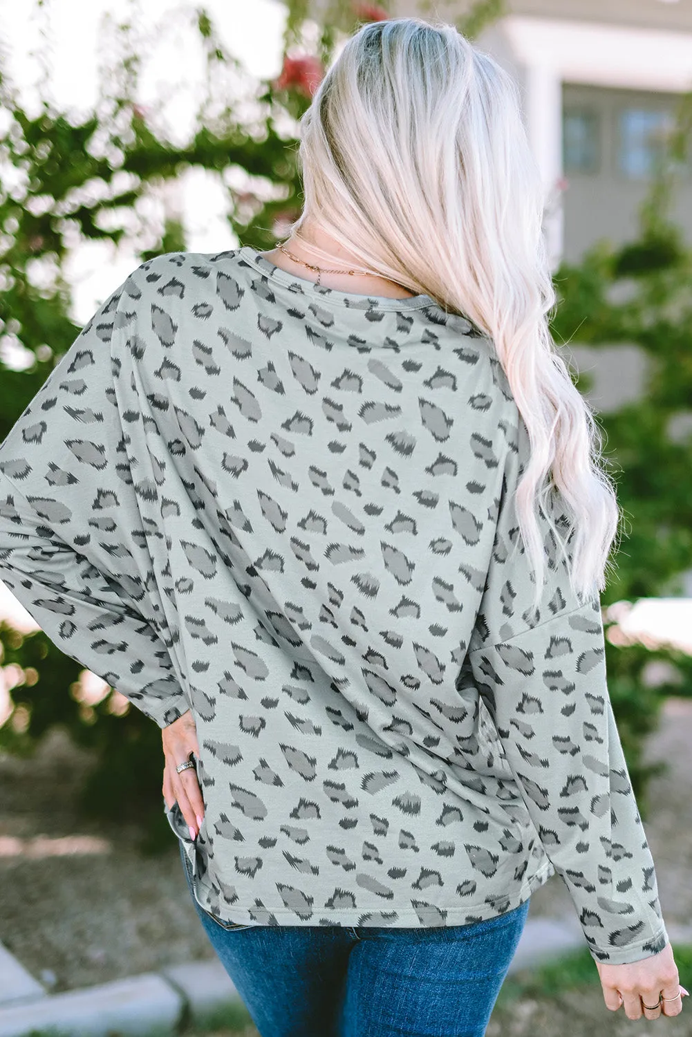 Animal Loose Long Sleeve Top