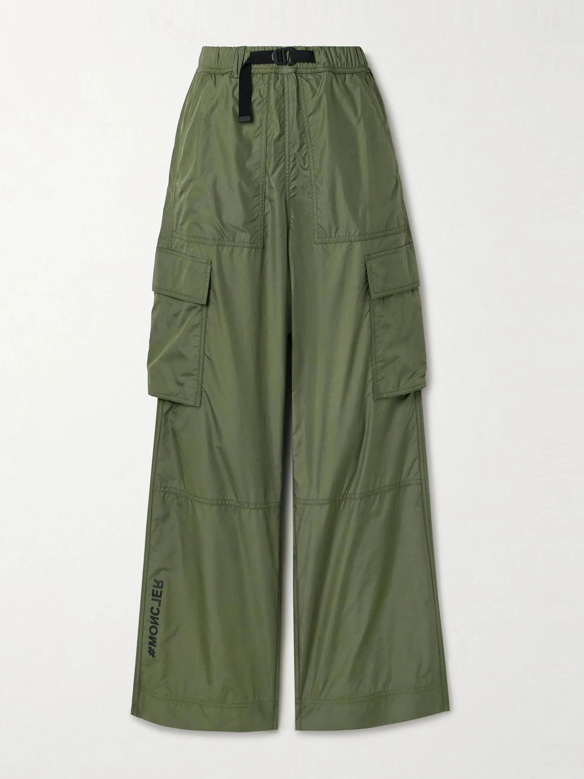 Belted ripstop cargo pants