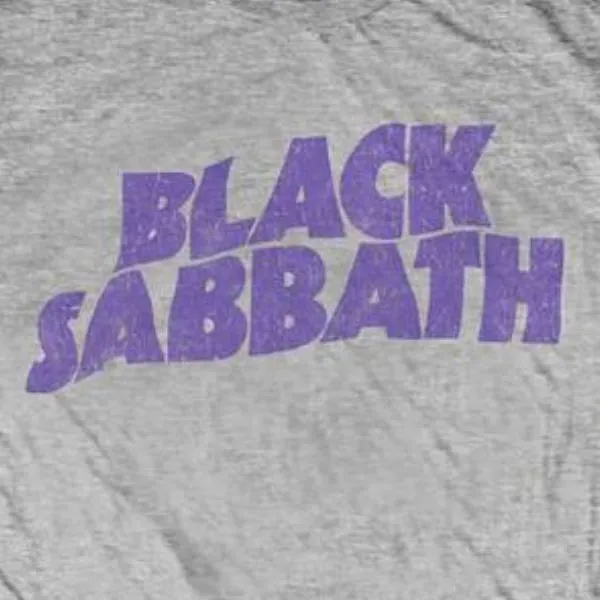 Black Sabbath Kids Grey T-Shirt - Black Sabbath Purple Logo