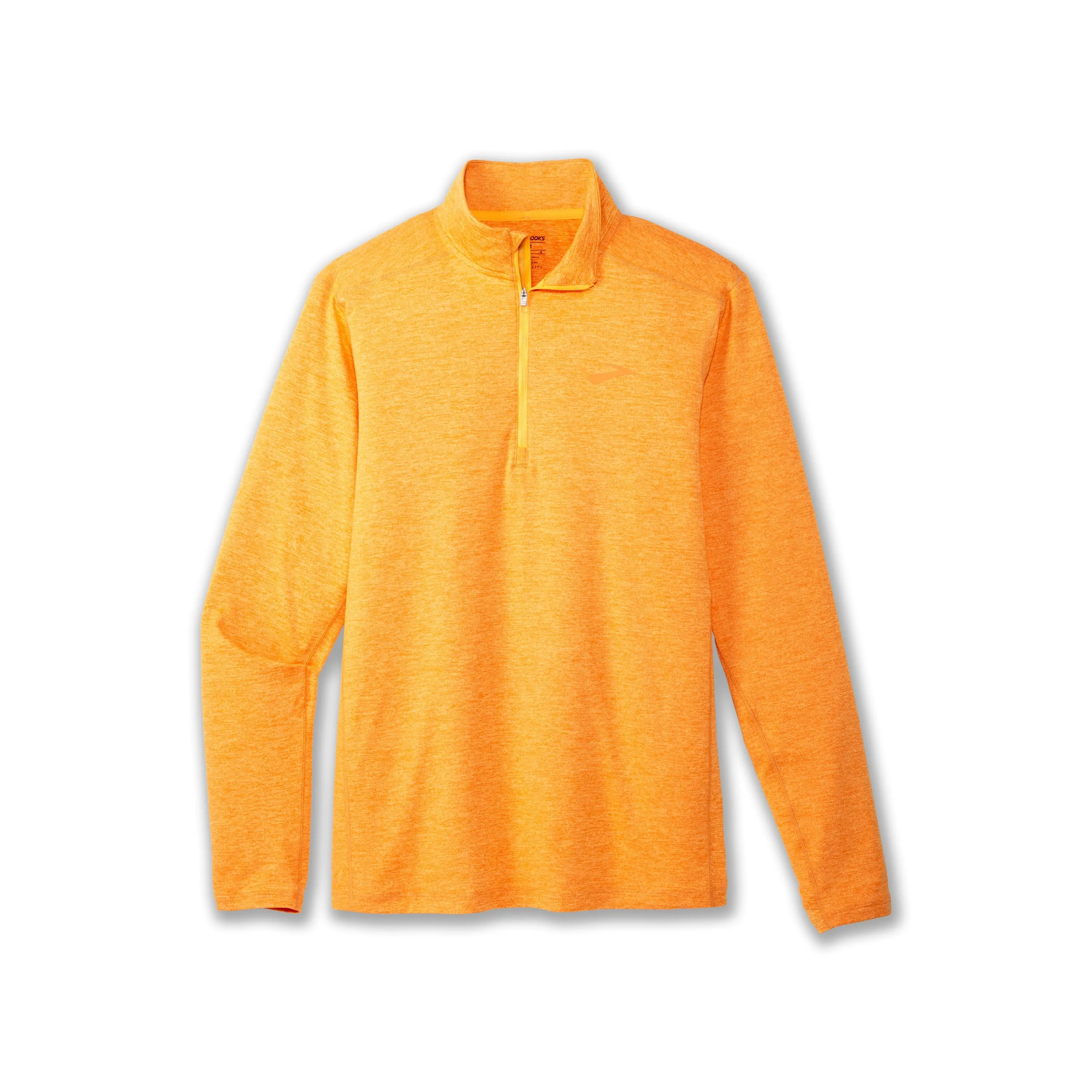 Brooks | Dash Half-Zip 2.0 | Men's | Heather Orange Pop