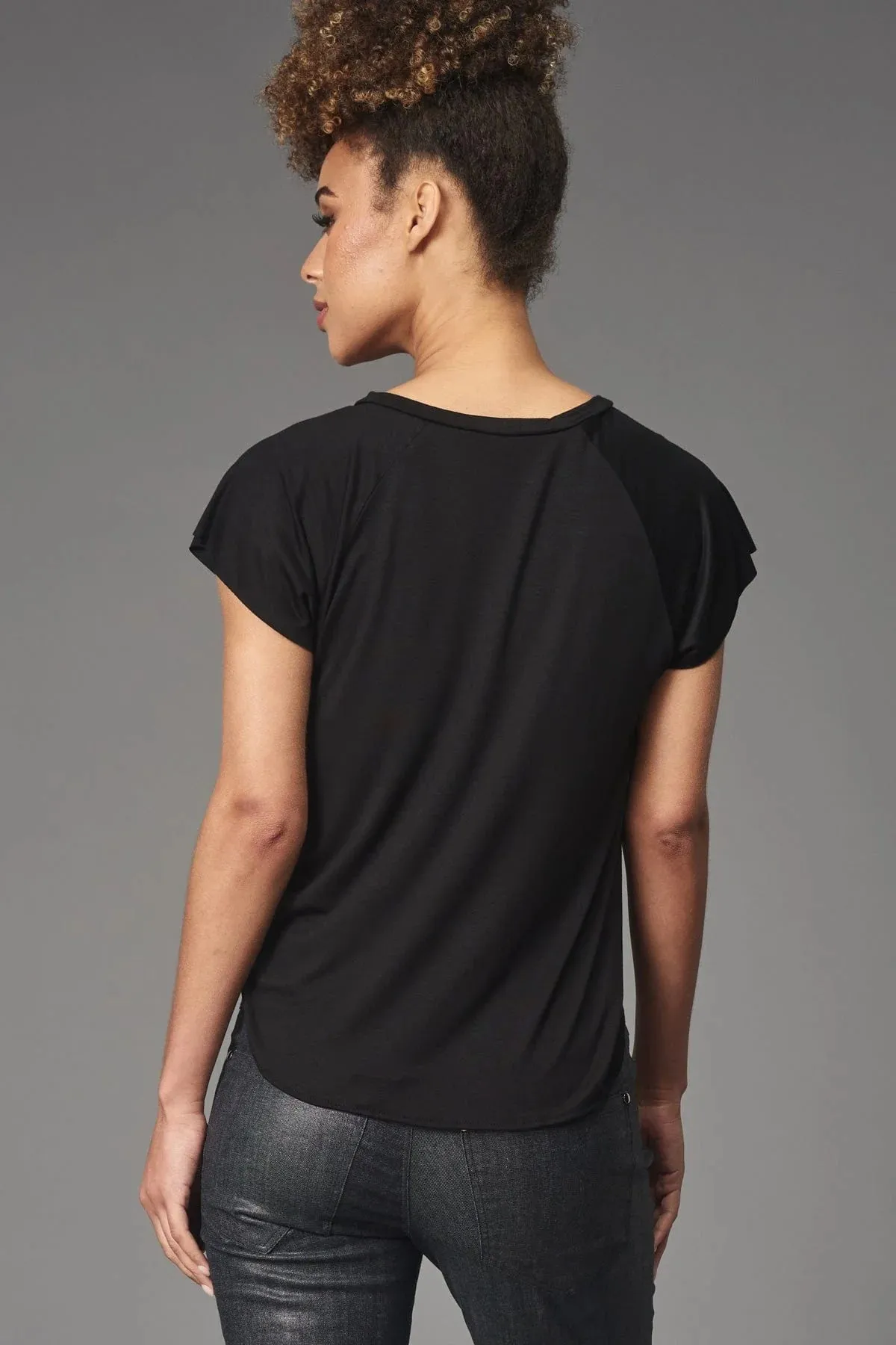 Cap Sleeve Baseball Tee