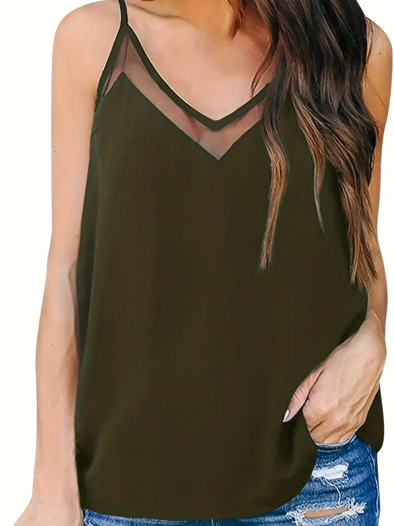 Casual Plus Size Cami Top