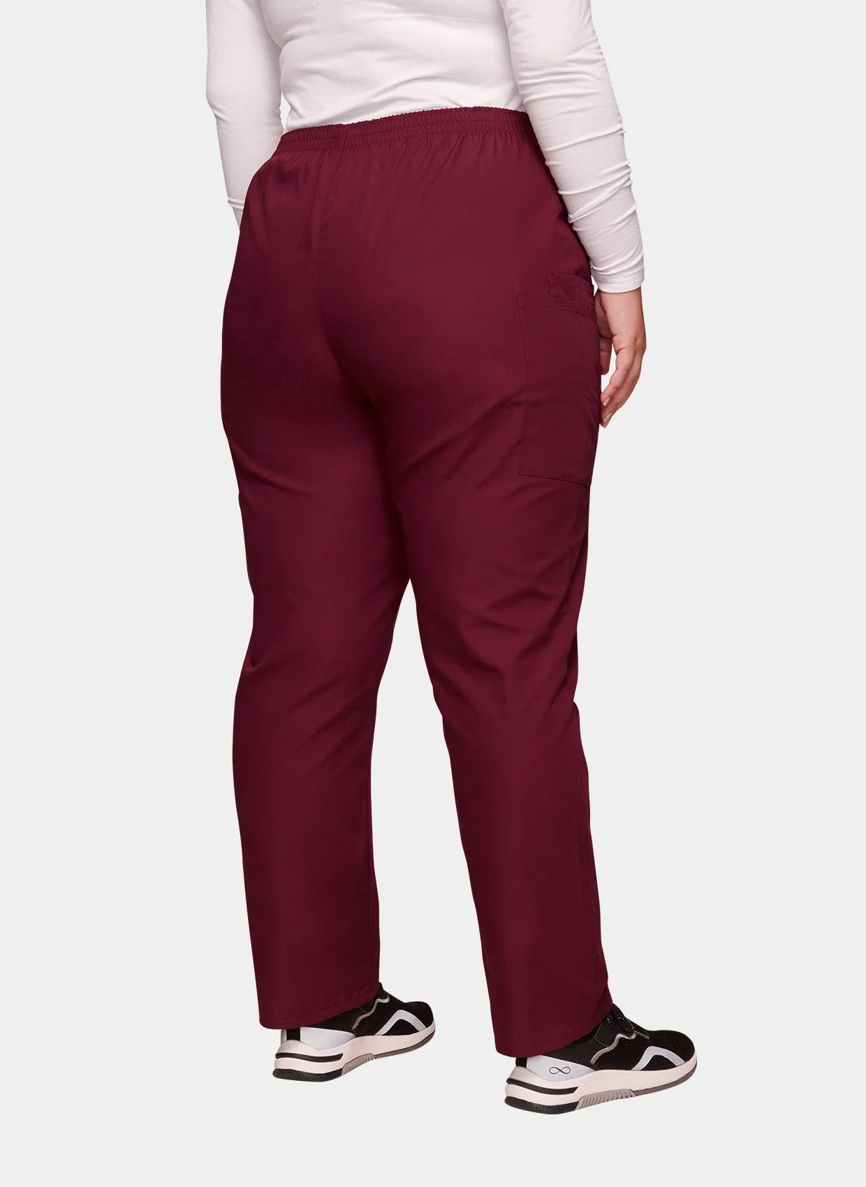 Cherokee Unisex Elasticated Scrub Trousers - Wine