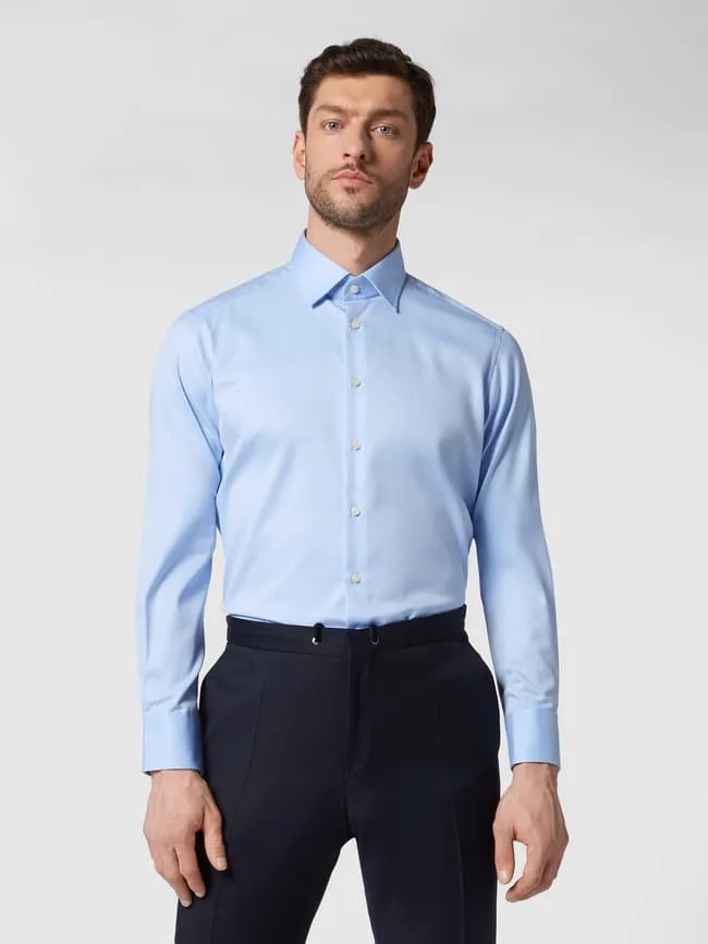 Christian Berg twill business shirt, light blue