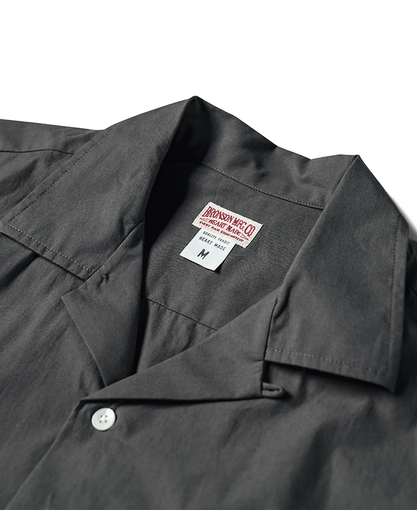 Classic Panama Open Collar Shirt - Dark Gray