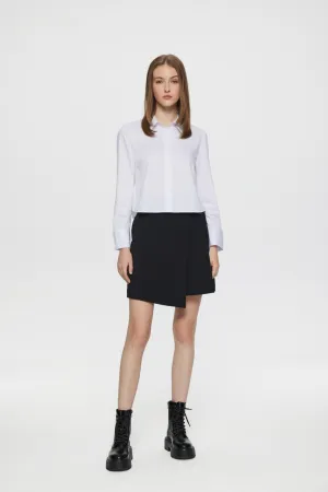 Cobie Soft Touch Stretchable Twill Cropped Shirt