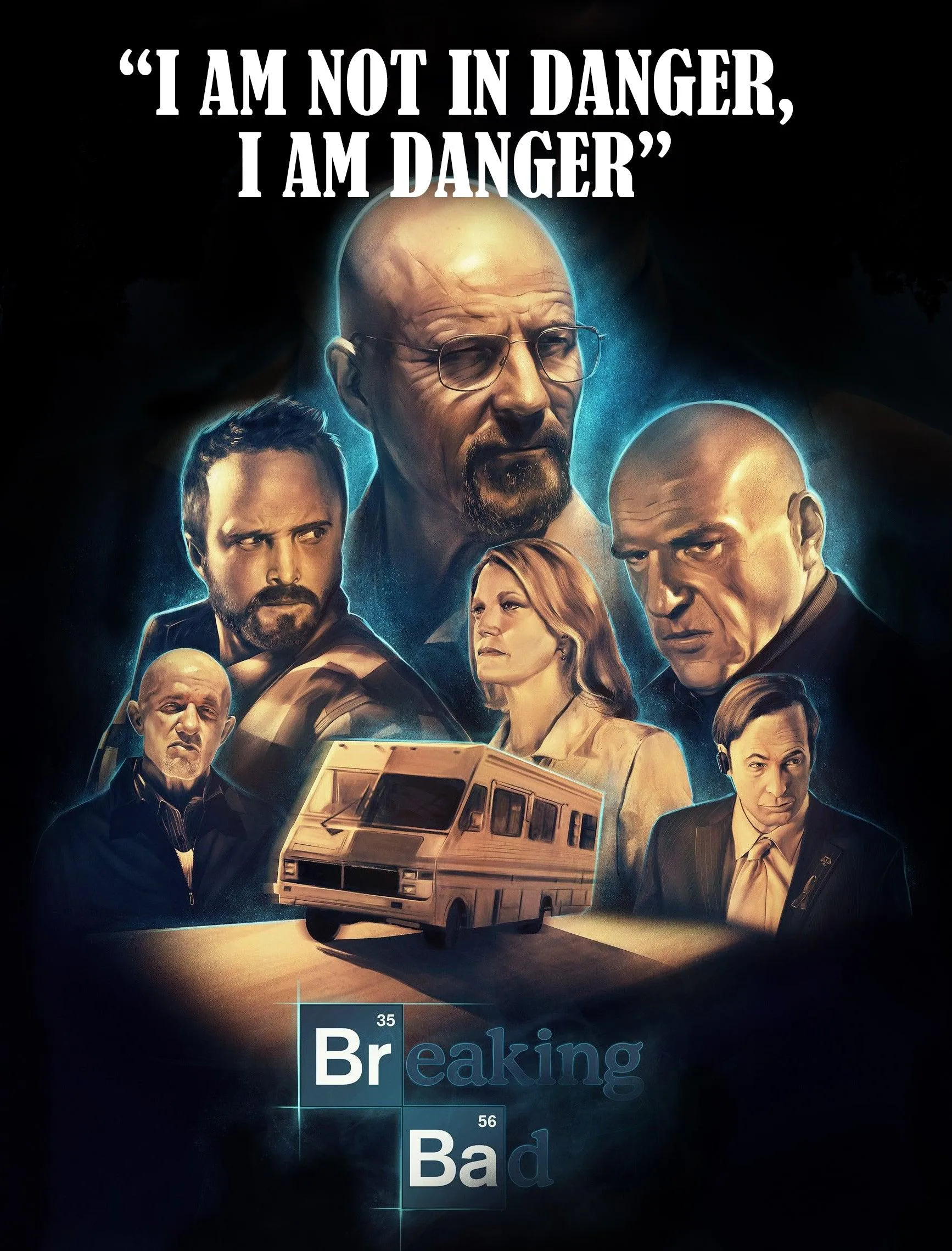 Danger Breaking Bad - Classic TV Show - T-Shirt