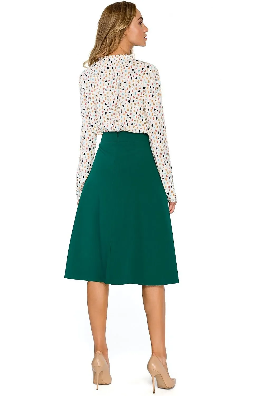 Elegant A-Line Midi Skirt