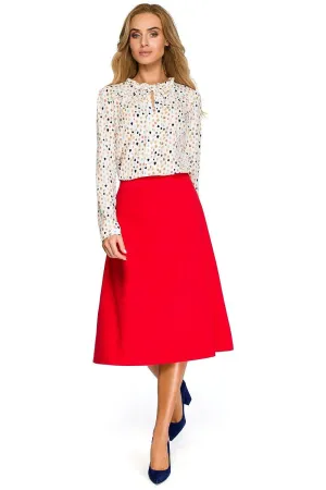 Elegant A-Line Midi Skirt