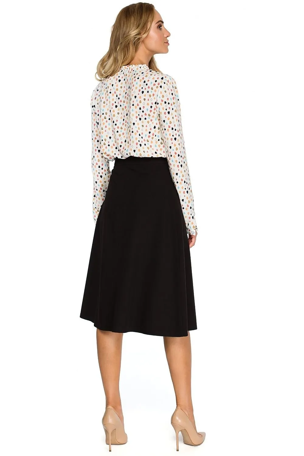 Elegant A-Line Midi Skirt