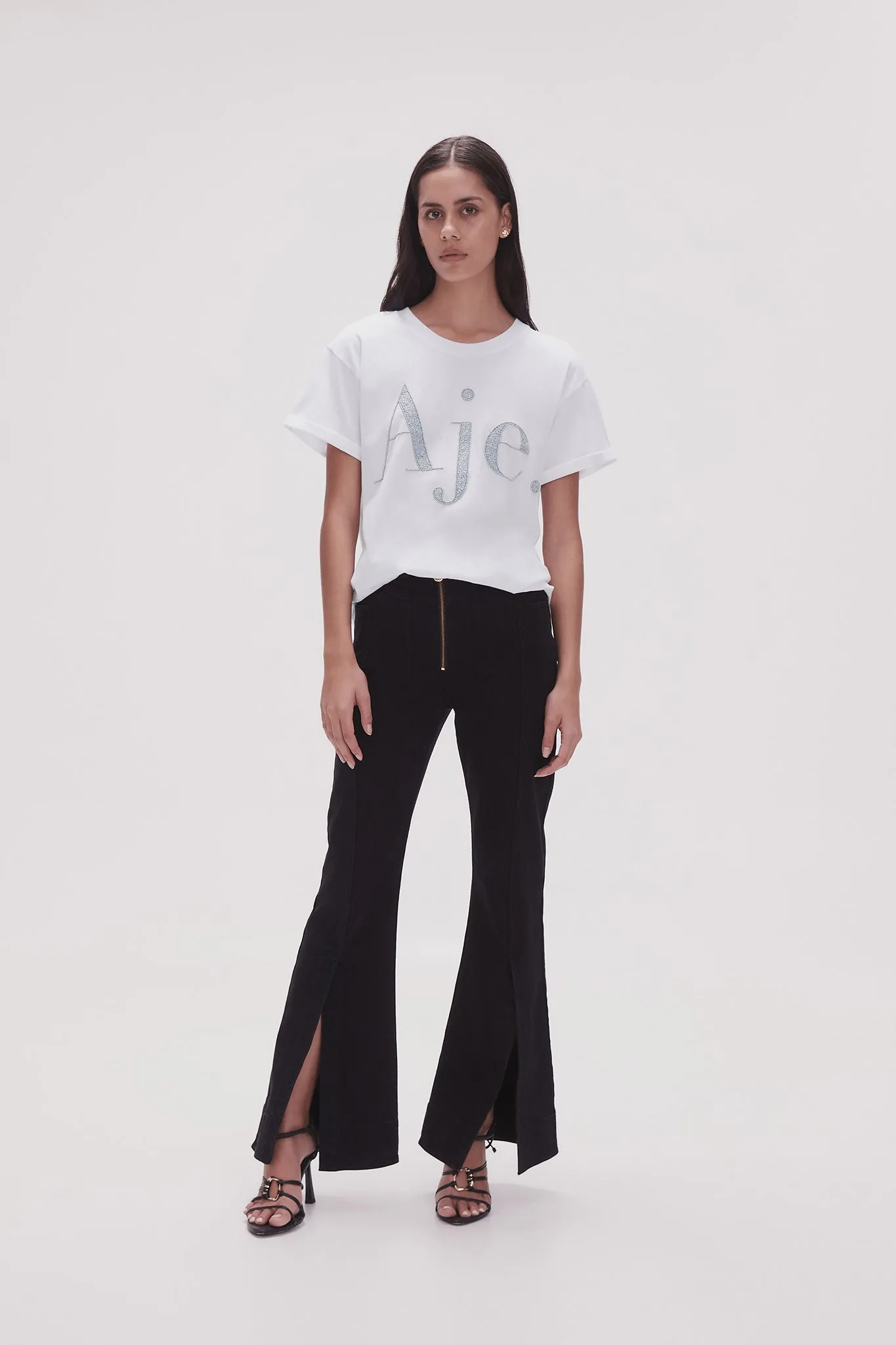 Ella Embellished Logo Tee