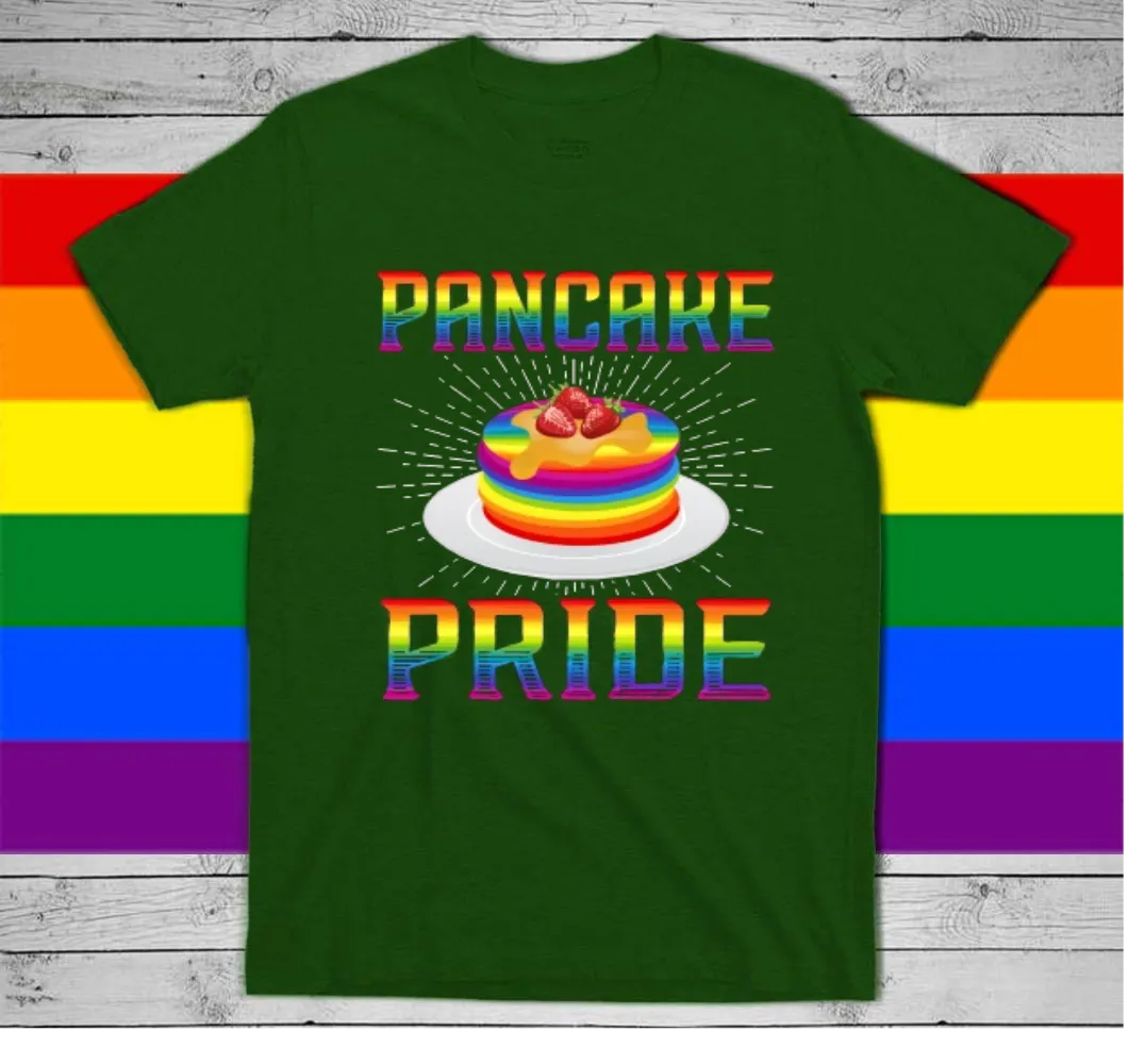 Gay Pride Shirt, Lesbian Mom Shirt, Pride Month T Shirts, Pancake Pan Pride, Gay Pride, LGBT Baking T-Shirt