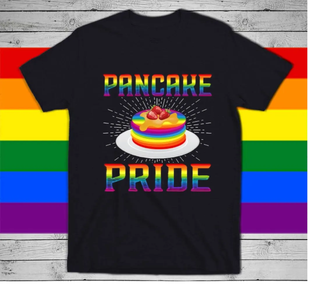 Gay Pride Shirt, Lesbian Mom Shirt, Pride Month T Shirts, Pancake Pan Pride, Gay Pride, LGBT Baking T-Shirt