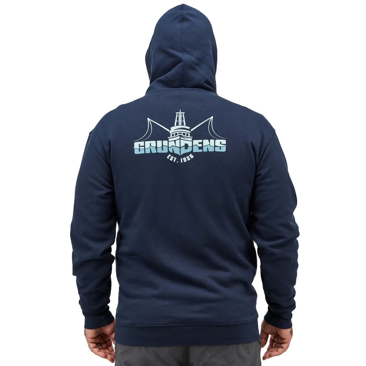 Grundéns Logo Boat Pullover Hoodie