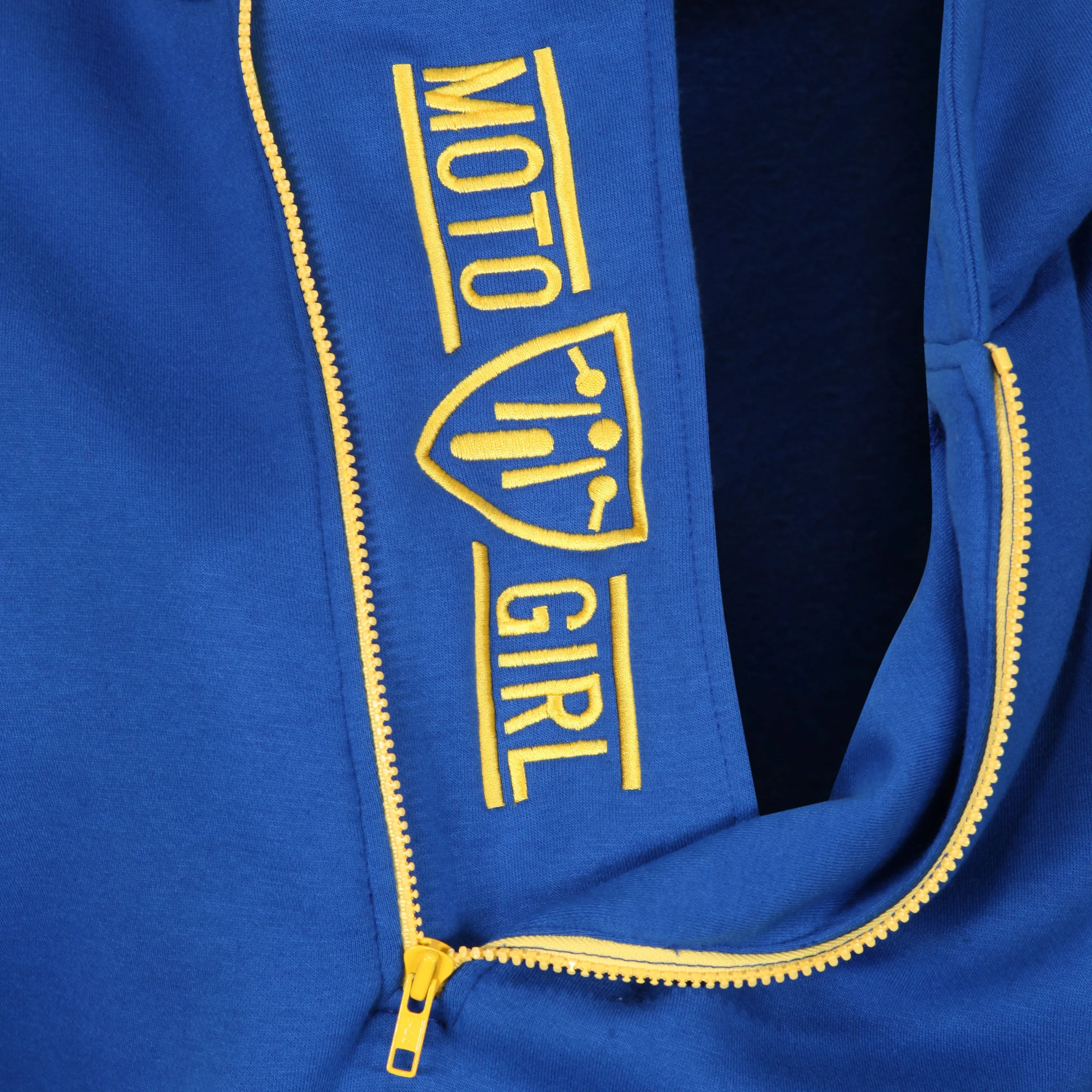 Helmet Hoodie - Blue/Yellow