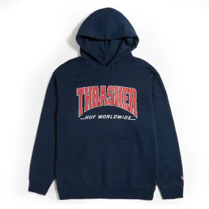 HUF x Thrasher Bayview Hoodie - Navy