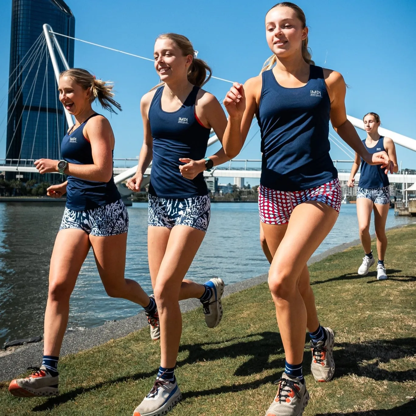 IMPI Fitted Running Singlet -  Navy