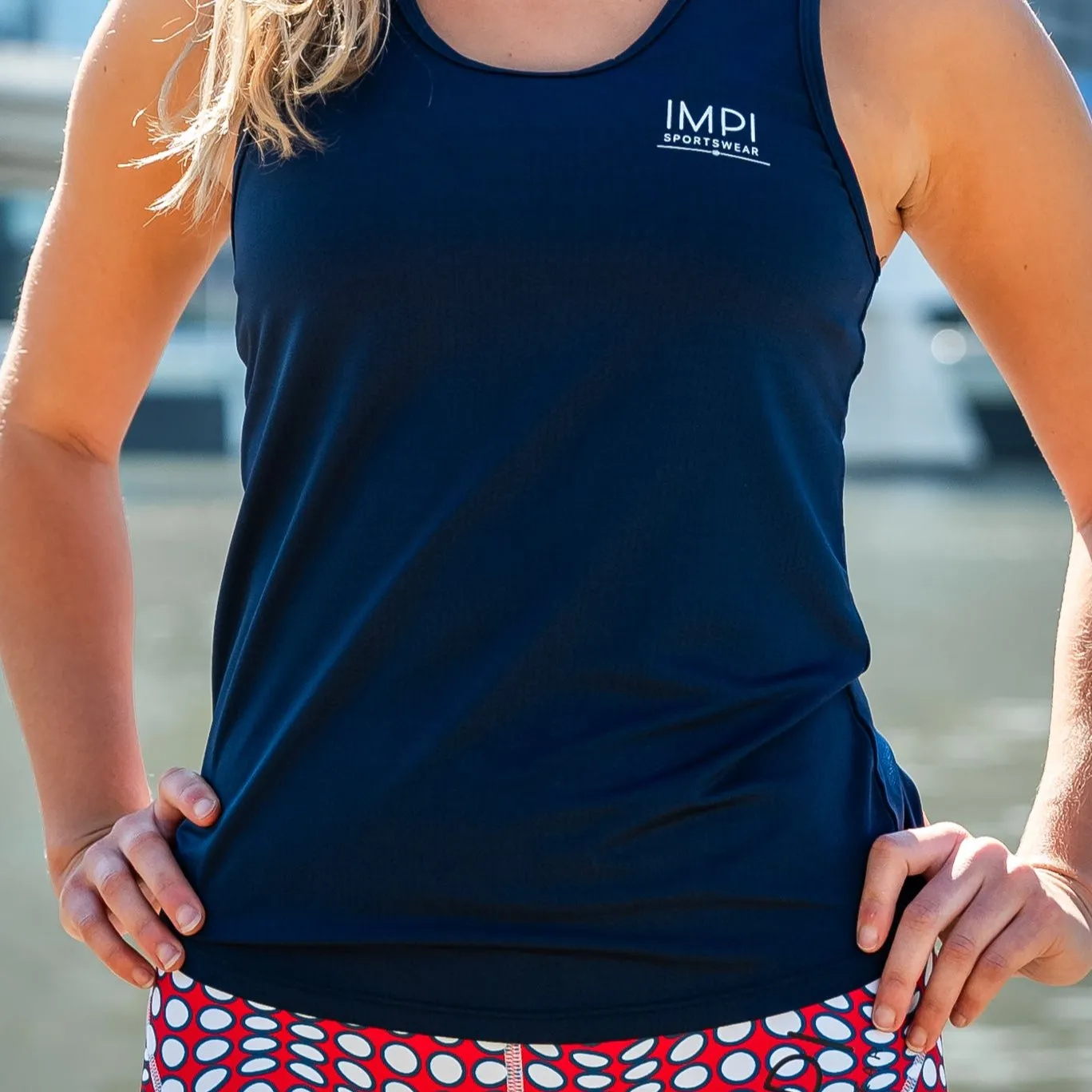 IMPI Fitted Running Singlet -  Navy