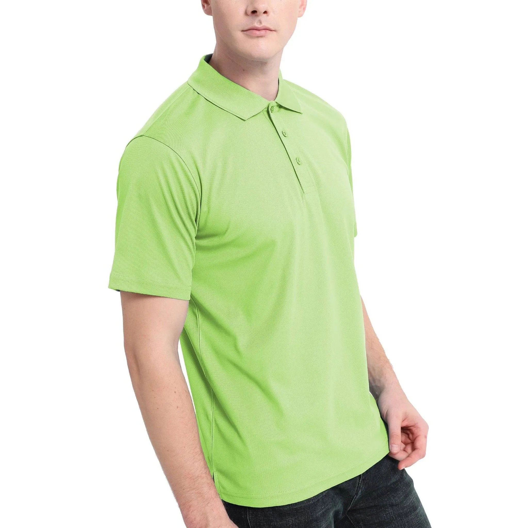 ISUSI Everyday Mens Polo Shirts, Cotton Blend, UPF 30 