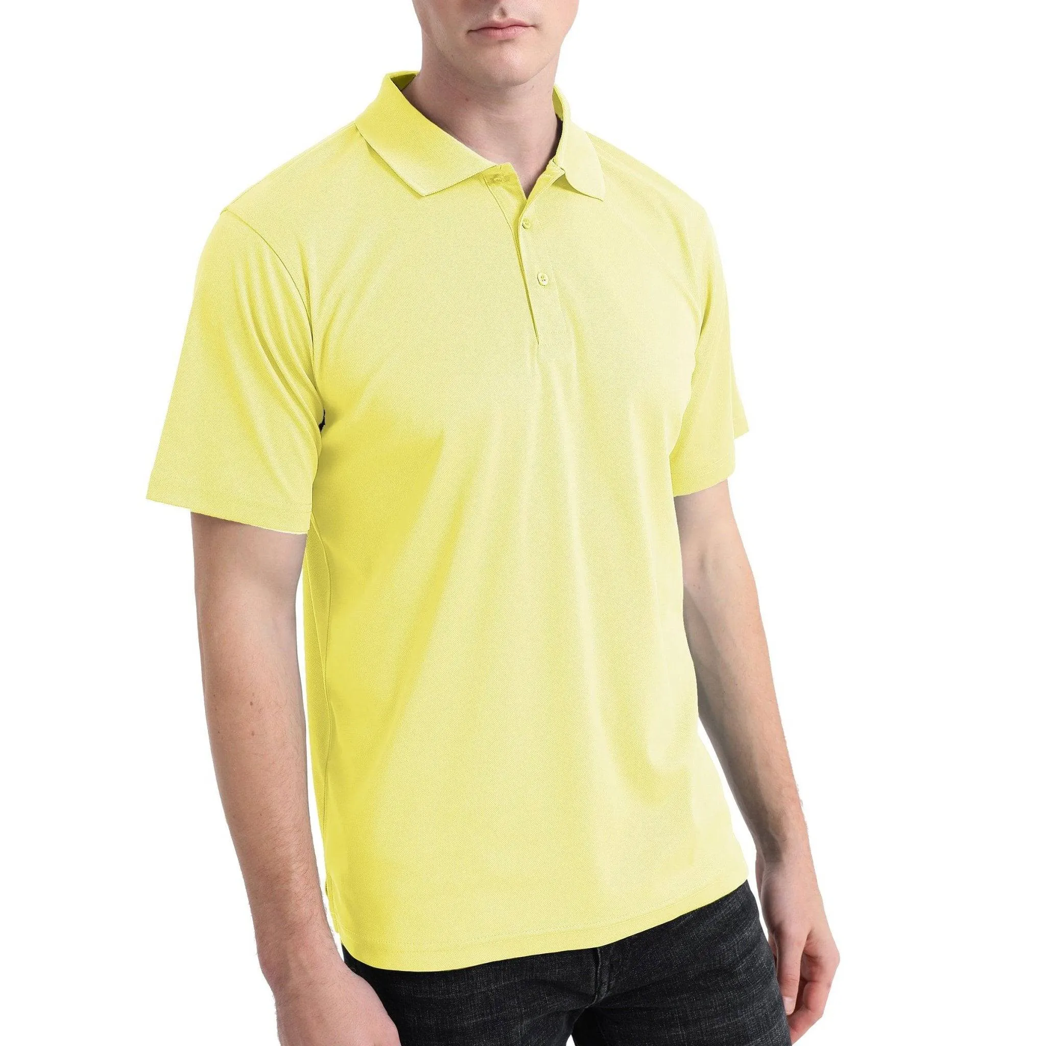 ISUSI Everyday Mens Polo Shirts, Cotton Blend, UPF 30 