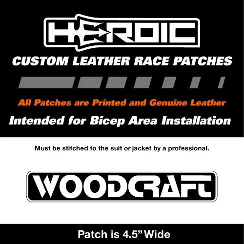 Leather Printed Patches - Woodcraft