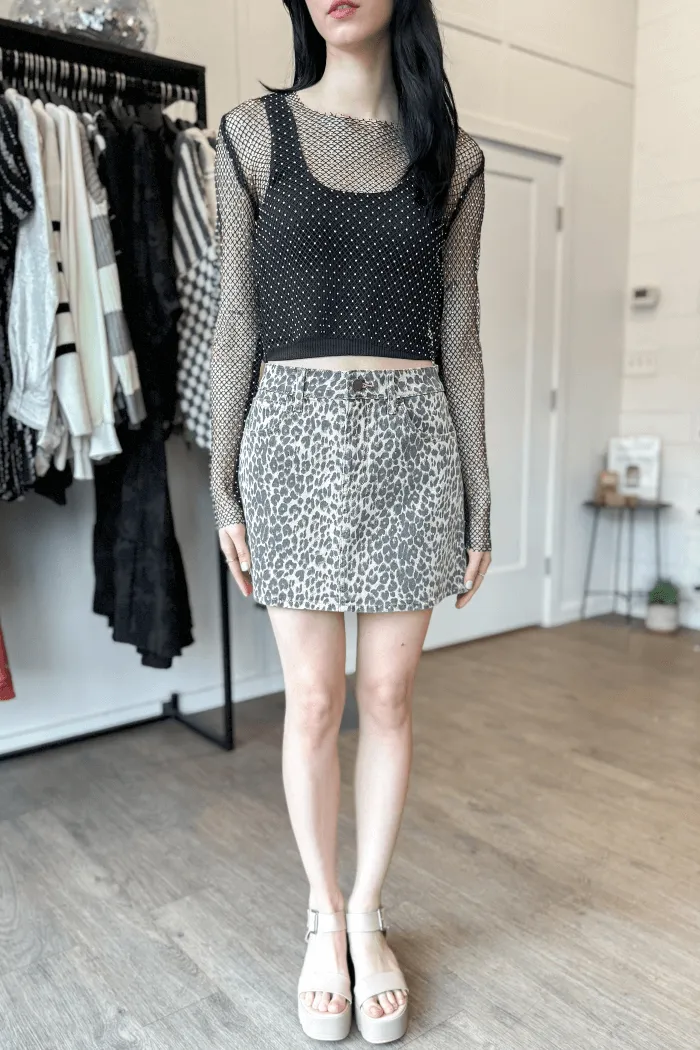 Leopard Mini Skirt