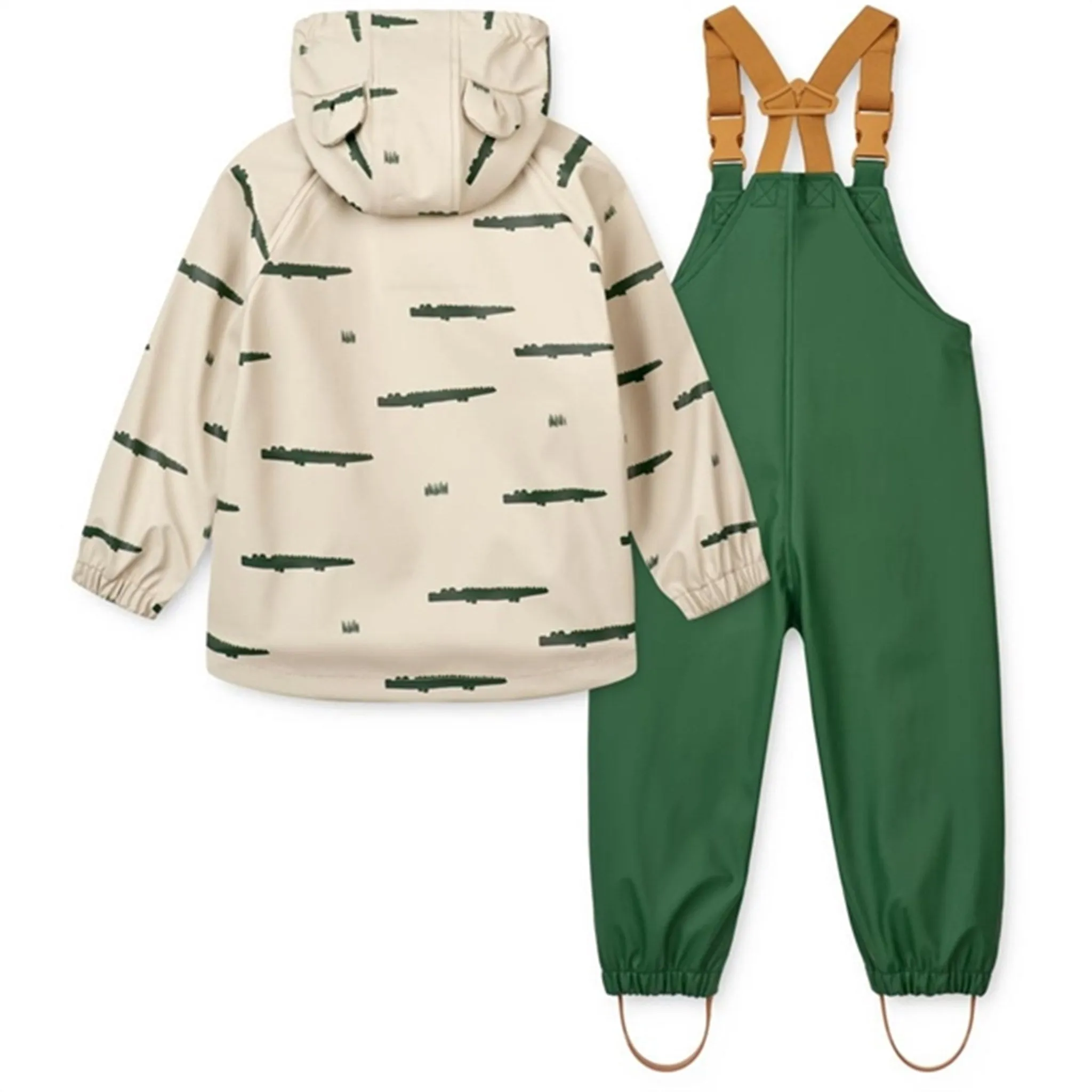 Liewood Melodi Printed Rainwear Set Crocodile / Sandy