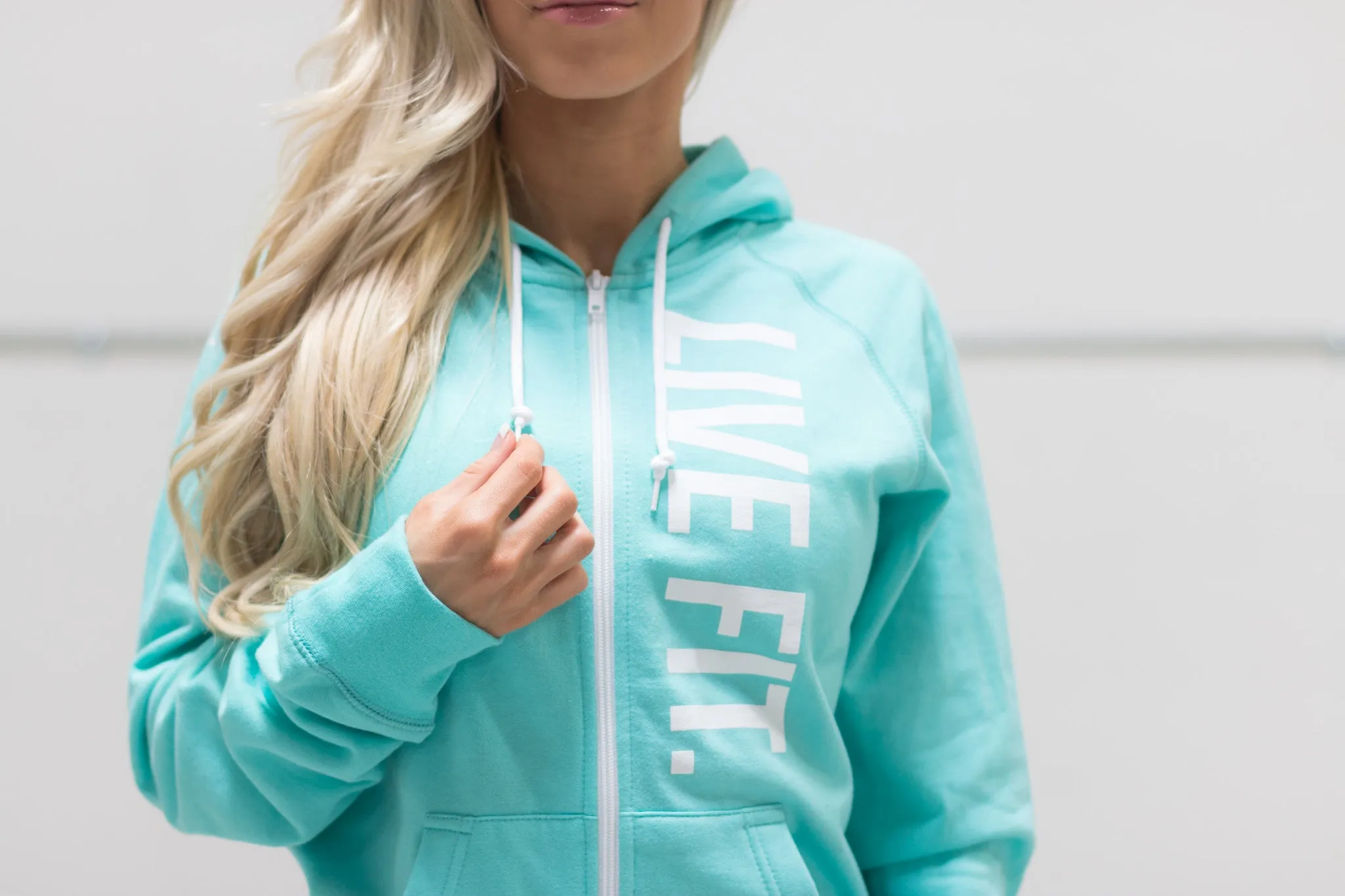 Live Fit Zip Up - Teal