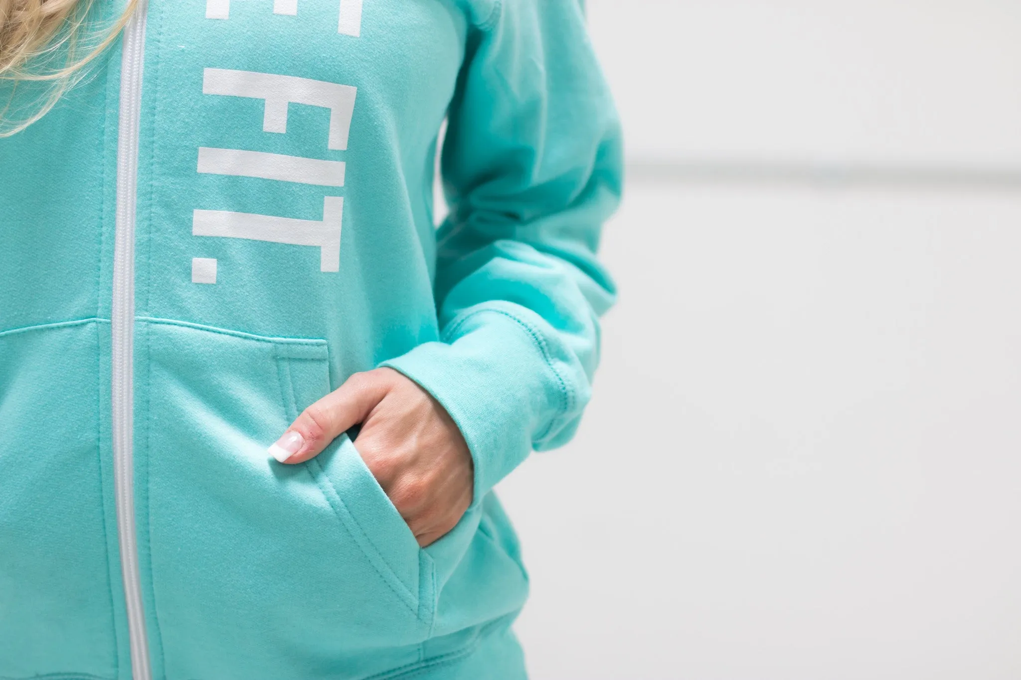 Live Fit Zip Up - Teal