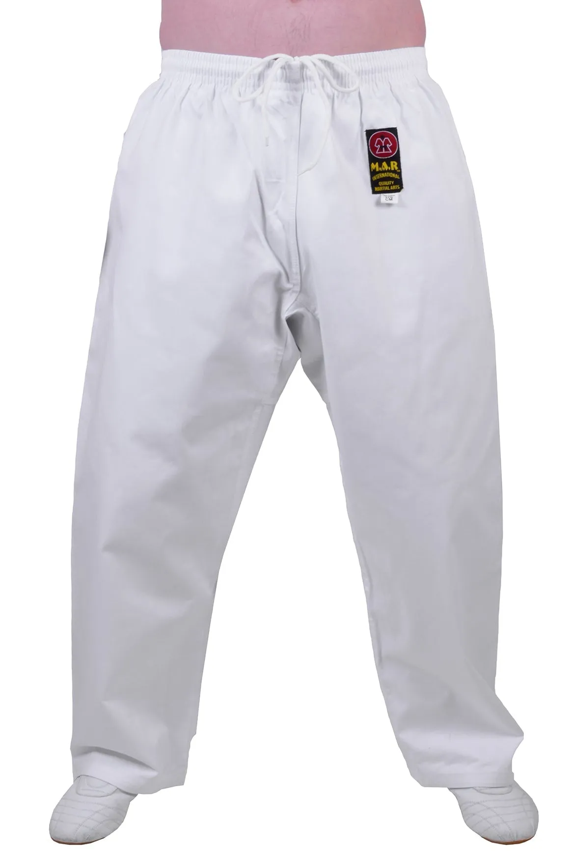 MAR-020A | 8oz White Traditional Karate Trousers