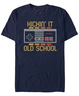 Men's classic t-shirt Nintendo nes kickin it old school controller Fifth Sun, blue