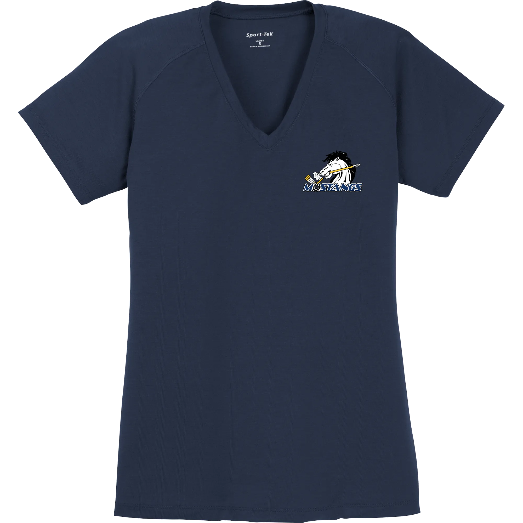 Mid-State Mustangs Ladies Ultimate Performance V-Neck