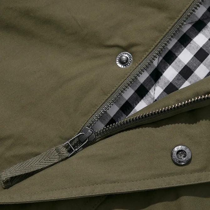 Military Gingham Jacket