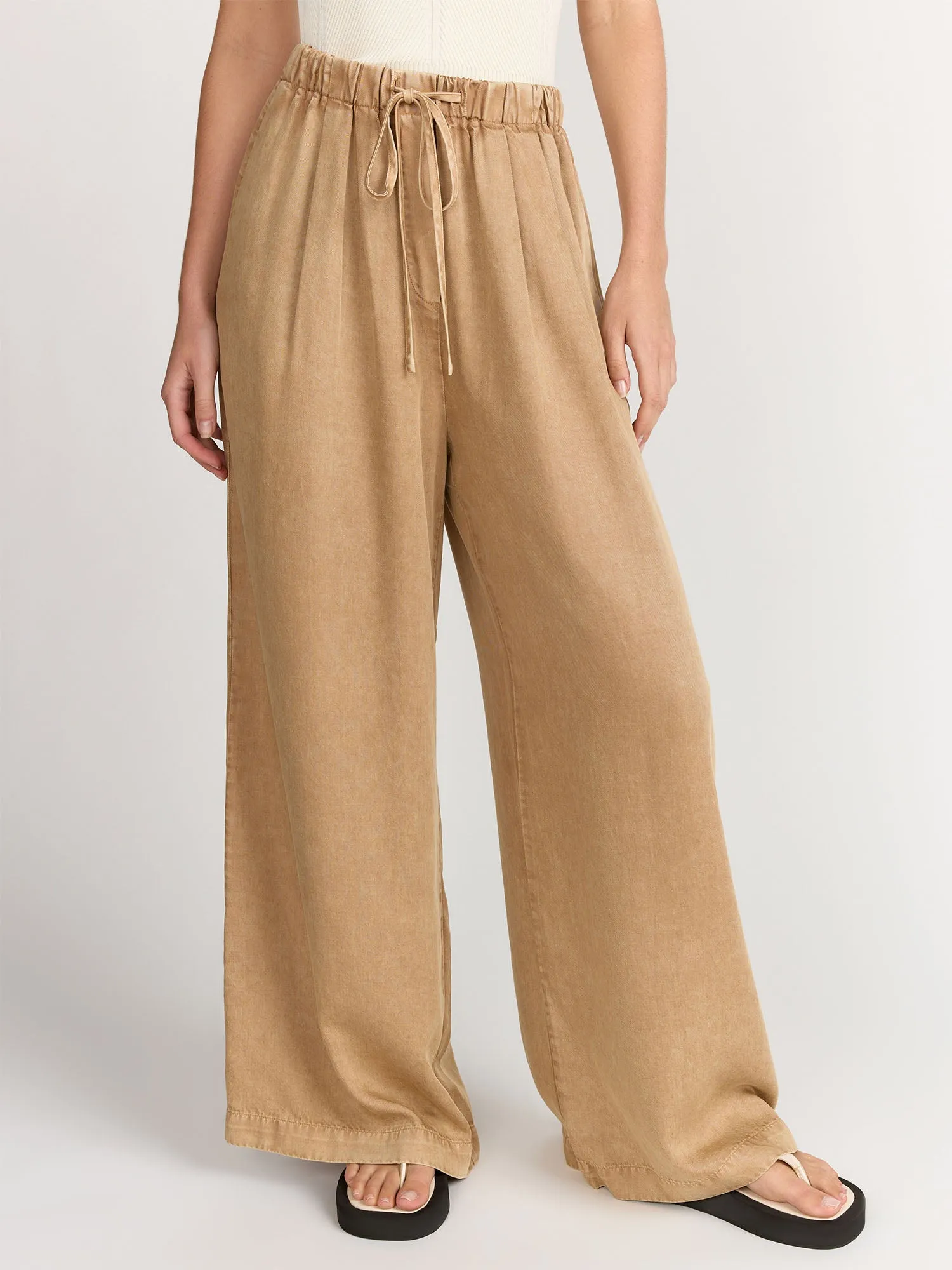 Mustard Seed Washed Tie-Waist Wide Leg Pant - Brands We Love