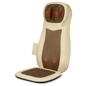 Naipo Neck & Back Massager with Heat and Vibration (Beige)