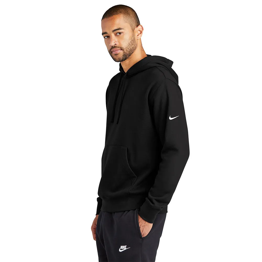 Nike Club Fleece Sleeve Swoosh Pullover Hoodie - Black