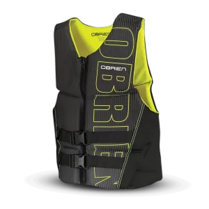 O'Brien Men's Flex V-Back Neoprene CGA Vest - Yellow/Black