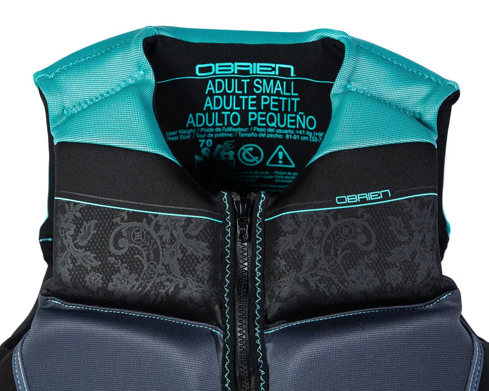 O'Brien Women's Flex V-Back Neoprene CGA Vest - Mint | Some Sizes on Pre-Order