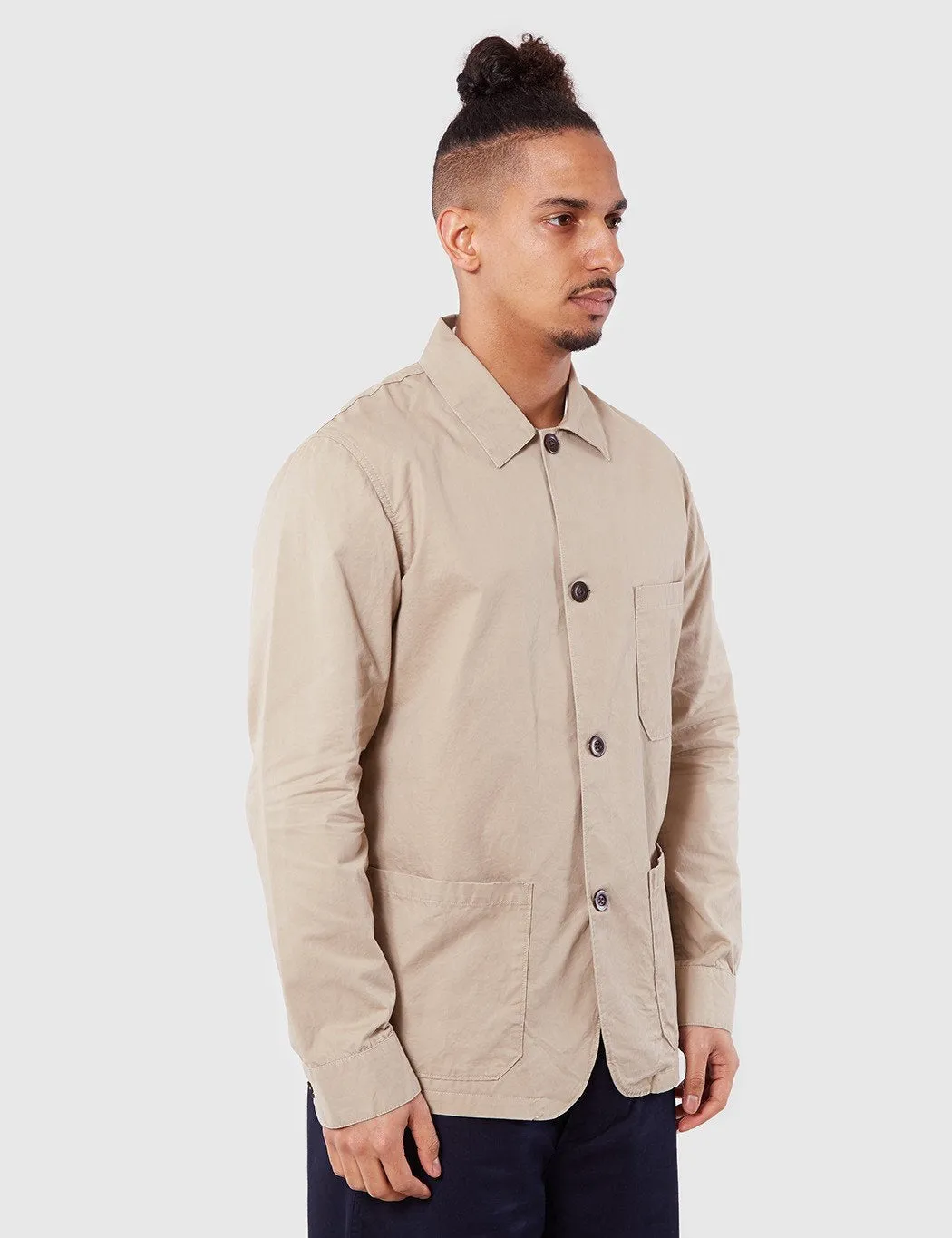 Portuguese Flannel Labura Jacket - Sand Brown