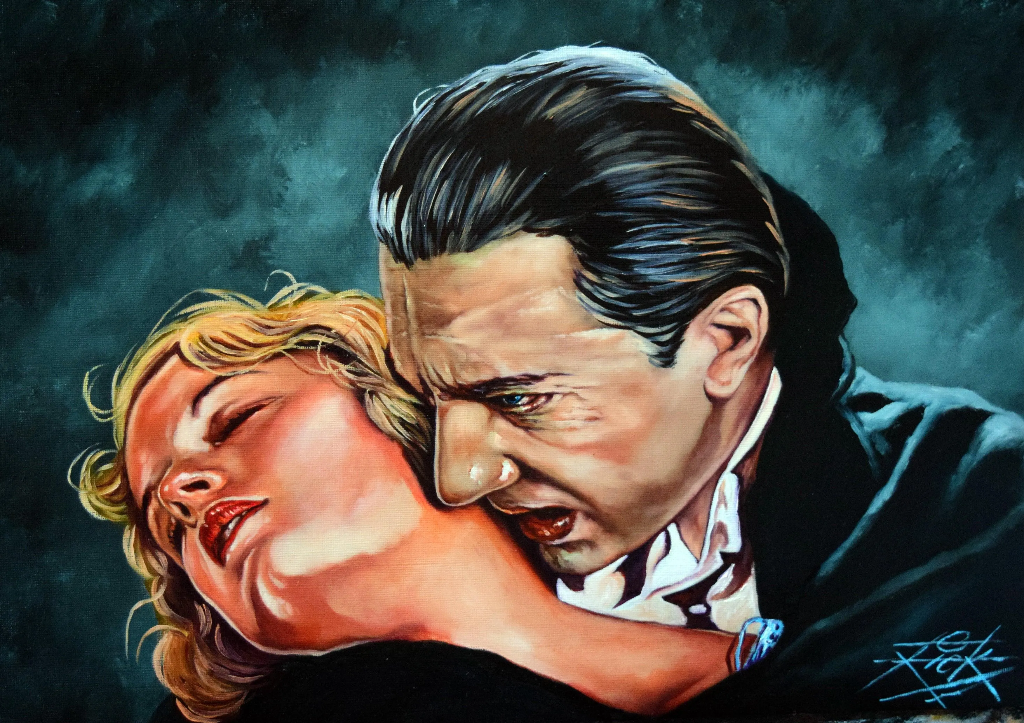 Rick Melton - Dracula Bela Lugosi - Classic Horror - Art Print