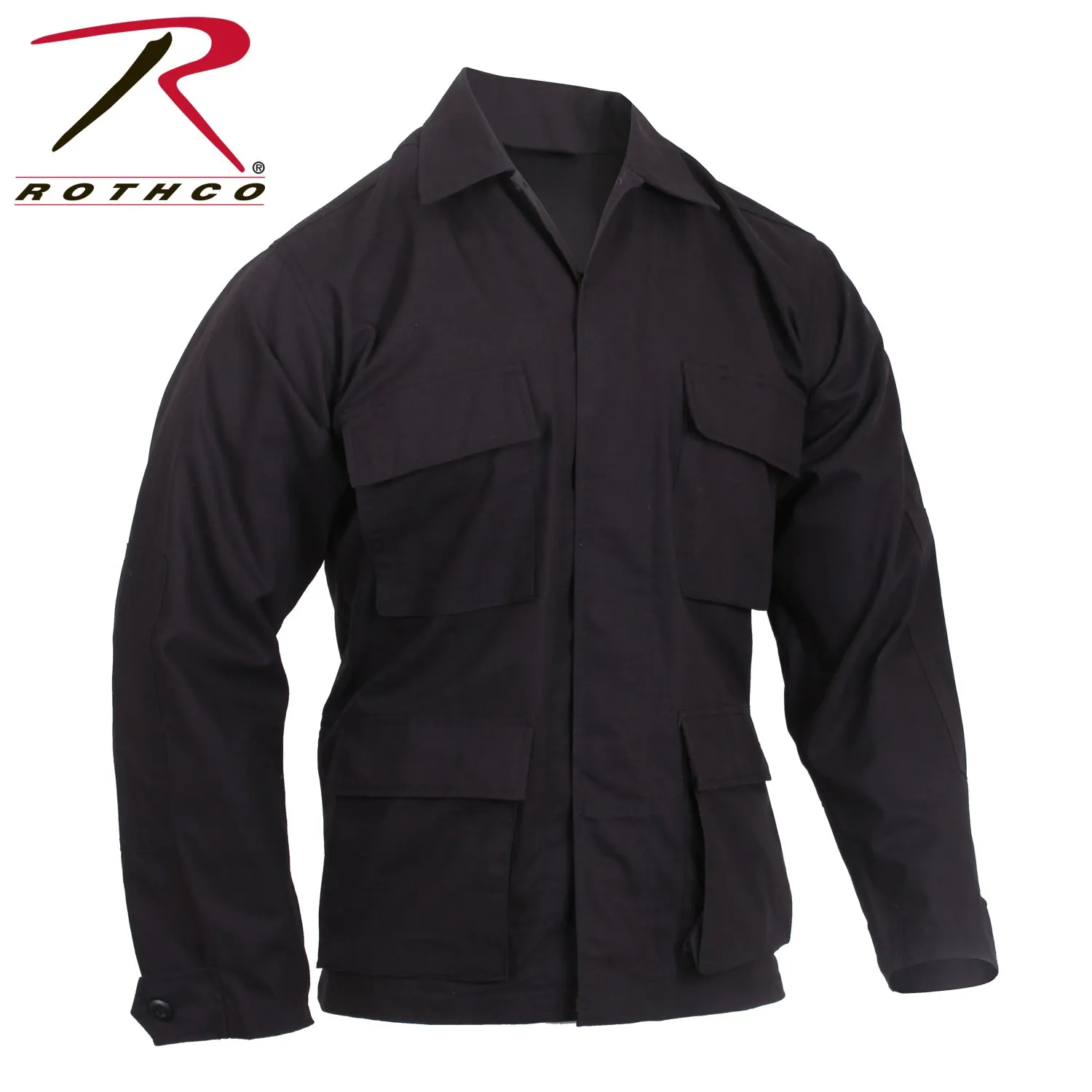 Rothco 4 Pocket Ripstop BDU Top Black Adult