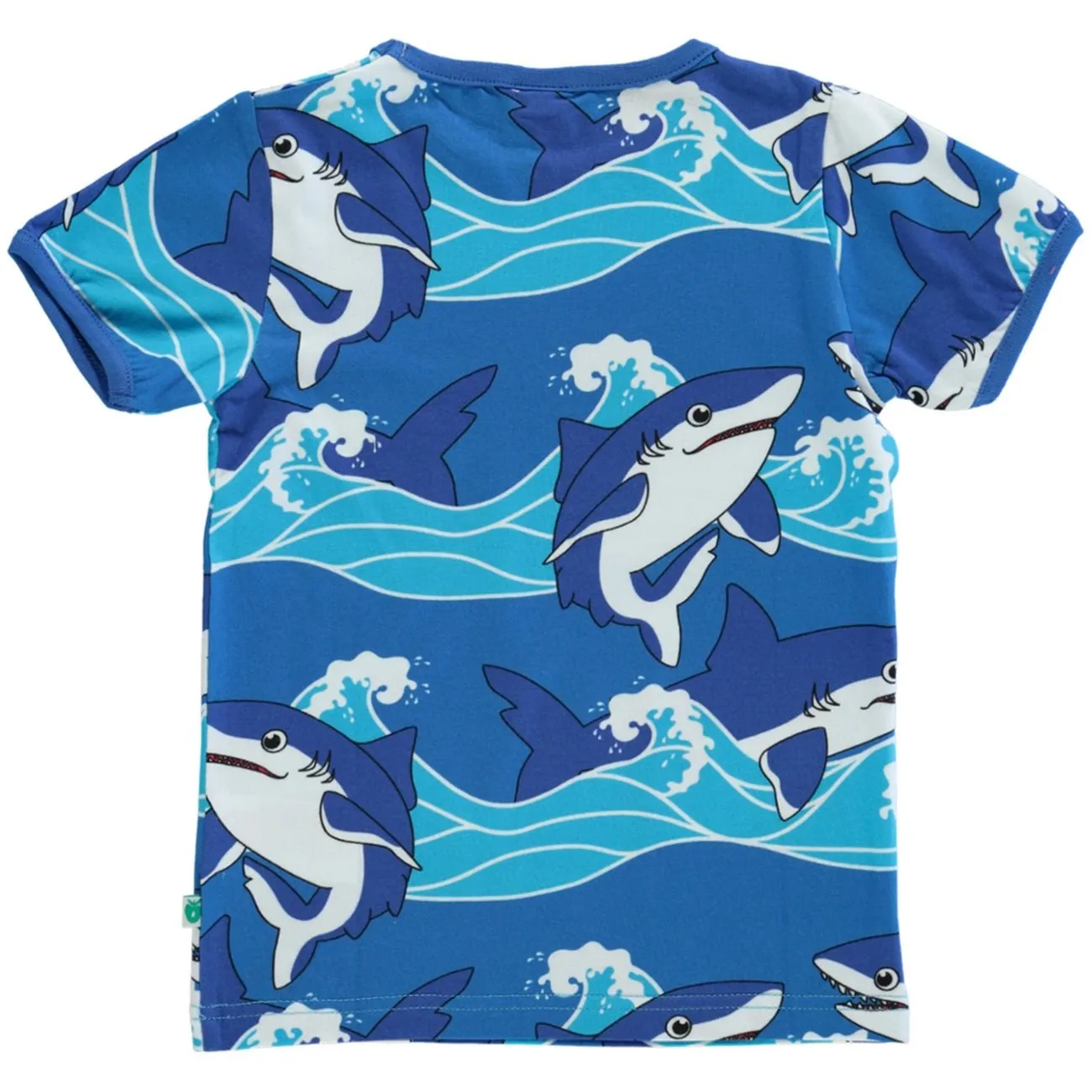 Småfolk Brilliant Blue T-Shirt With Sharks