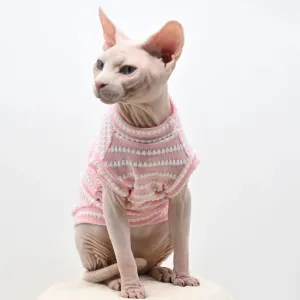 Sphynx Cat Clothes | Hairless Cat Summer Clothing | Pure Cotton Skin-Friendly Close-Fitting Pet Apparel for Small Cats and Dogs | Alo Trendy