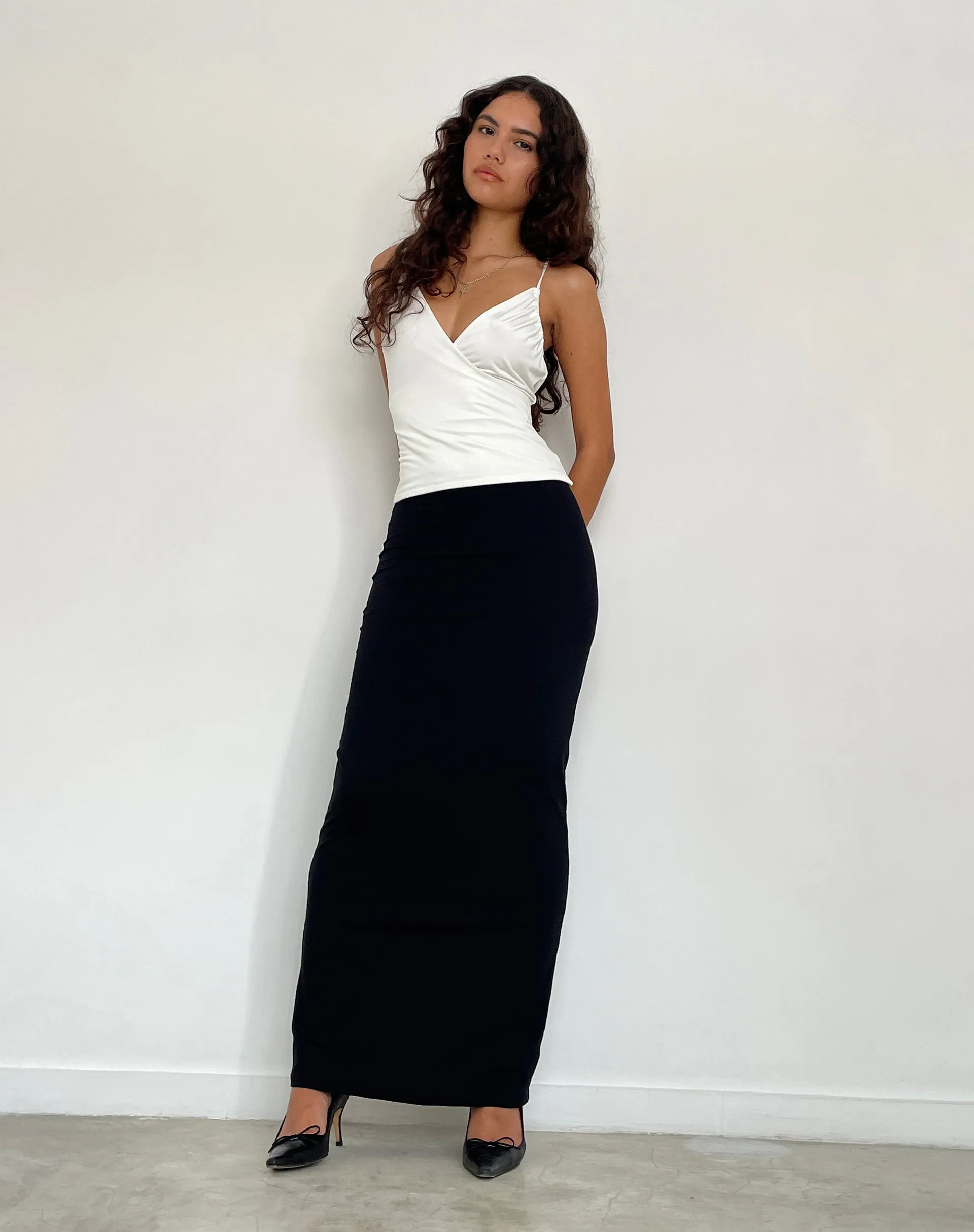 Tsuna Maxi Skirt in Black