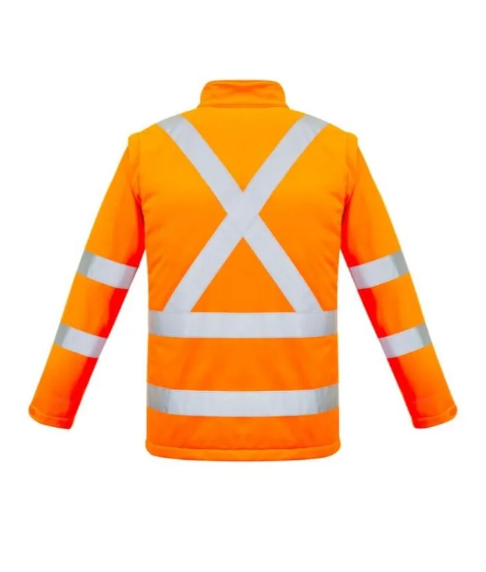 Unisex Hi Vis 2 in 1 X Back Soft Shell  Jacket